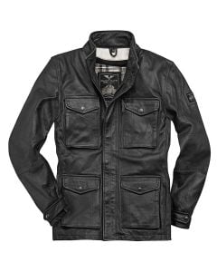Black-Cafe London Manhattan Negro Chaqueta Cuero