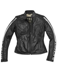 Black-Cafe London Toronto Mujer Negro Chaqueta Cuero
