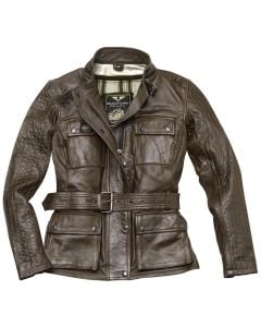 Black-Cafe London Madrid Marrón Mujer Chaqueta Cuero