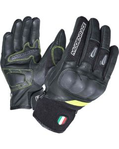 MUGENRACE Neo Short Black Neon Yellow Gloves