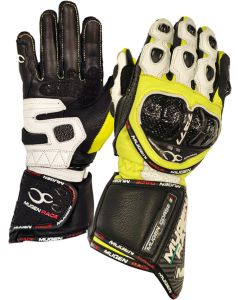 MUGENRACE Bornew Black White Neon Yellow Gloves