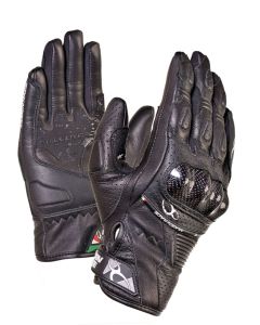 MUGENRACE Figuratore Perforated Black Gloves