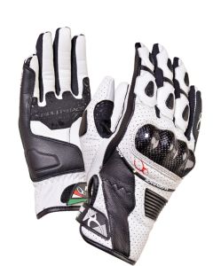 MUGENRACE Figuratore Perforated Black White Gloves