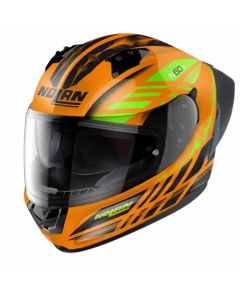 Nolan N60-6 SPORT Hotfoot 027 Led Orange Black Light Green Full Face Helmet