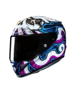 HJC RPHA 12 Kraken Wei&szlig; Blau Lila Gelb Integralhelm