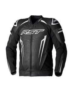 RST Tractech Evo 5 Leather Jacket Black White Black