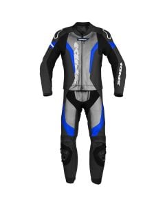Spidi Laser Touring Two Piece Racing Suit Black Blue