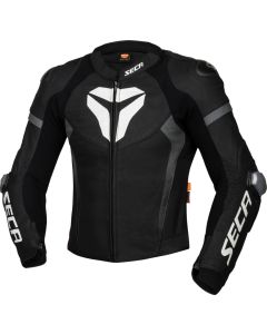 SECA SRS II Black White Leather Jacket