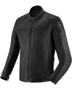 SECA Wanted II Blouson en Cuir Noir Imperméable