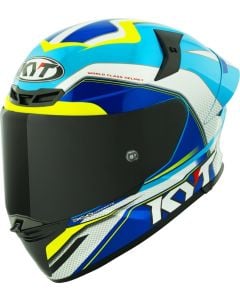 KYT TT-Revo Grand Prix Bleu Jaune Casque Intégral