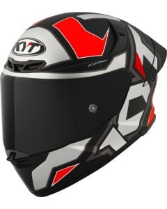 KYT TT-Revo Electron Gris Mat Rouge Casque Intégral