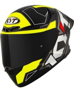 KYT TT-Revo Electron Noir Mat Jaune Casque Intégral