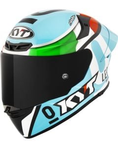 KYT TT-Revo Leopard Replica Vert Rouge Casque Intégral