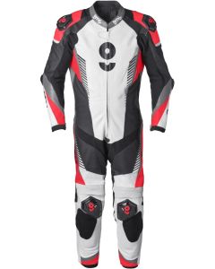 gms GRC-1 Black White Red 1PC Leather Motorcycle Suit