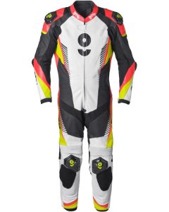 gms GRC-1 Black Red Yellow 1PC Leather Motorcycle Suit