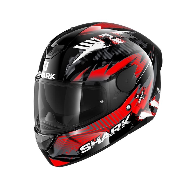 Shark D-Skwal 2 Penxa Black Red Anthracite Full Face Helmet Size XL