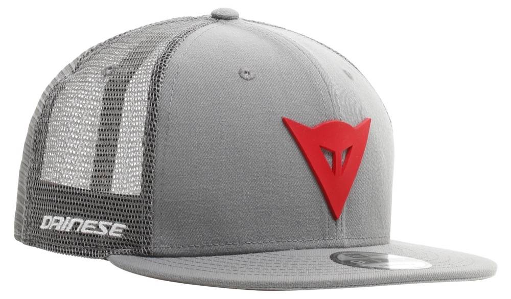 Dainese 9fifty Trucker Snapback Casquette Gris Rouge