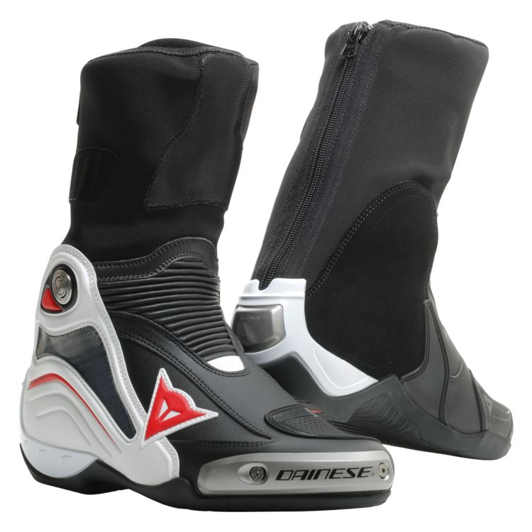 Dainese Axial D1 Noir Blanc Lava Rouge Bottes 40