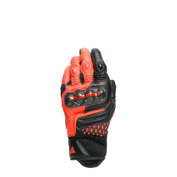 Dainese Carbon 3 Short Gants De Moto Noir Rouge Fluo XL