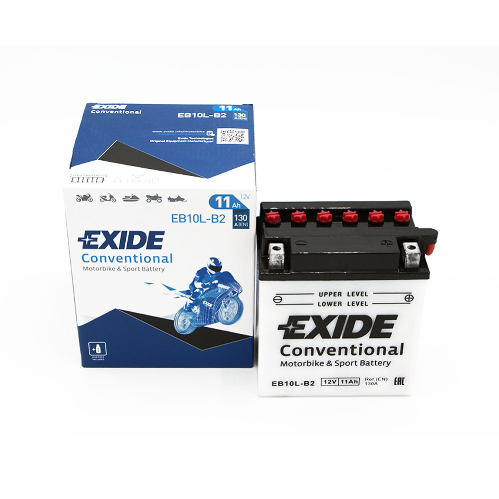 EXIDE EB10L-B2 Batterie De Moto Conventionnelle