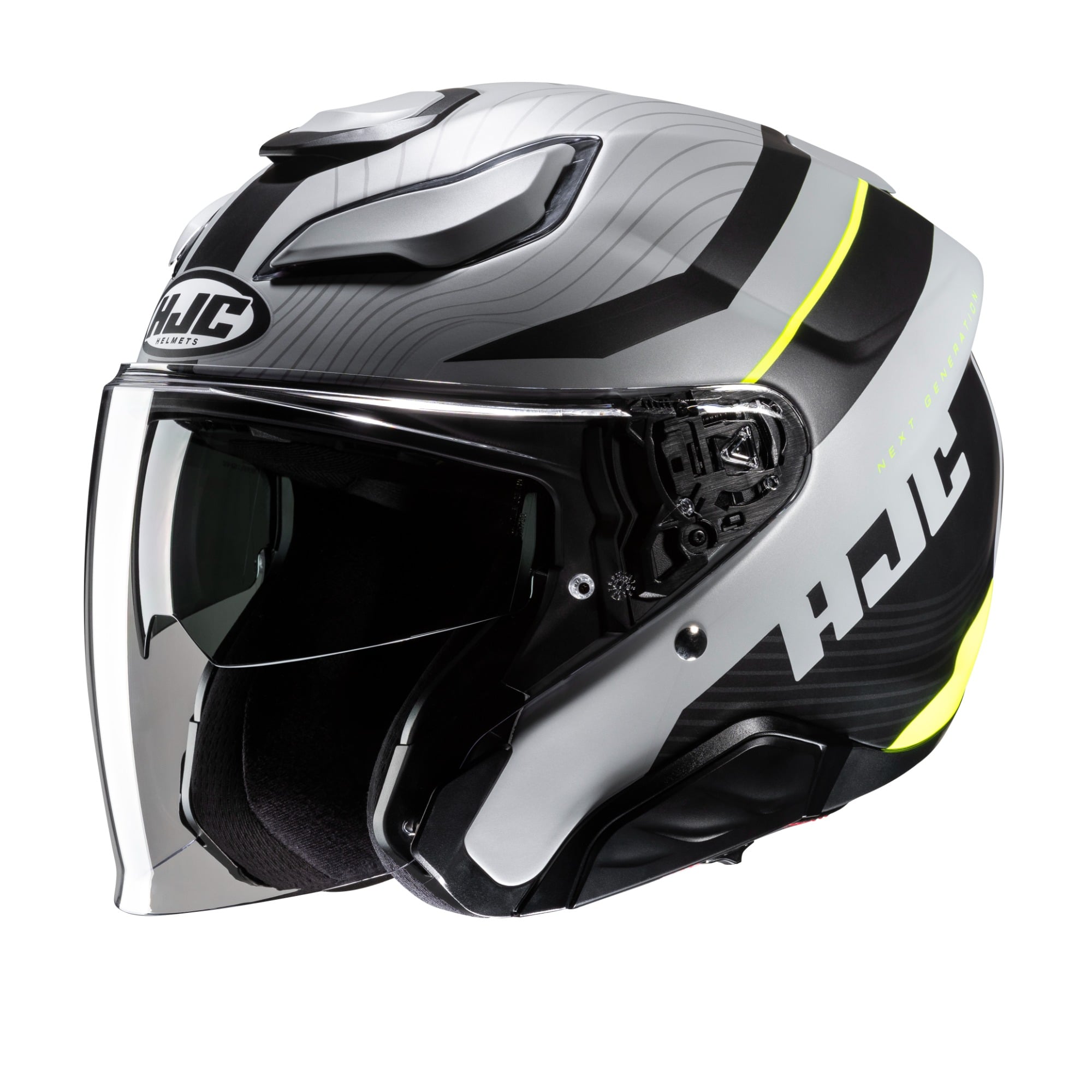 HJC F31 Naby Black Grey Jet Helmet Size S