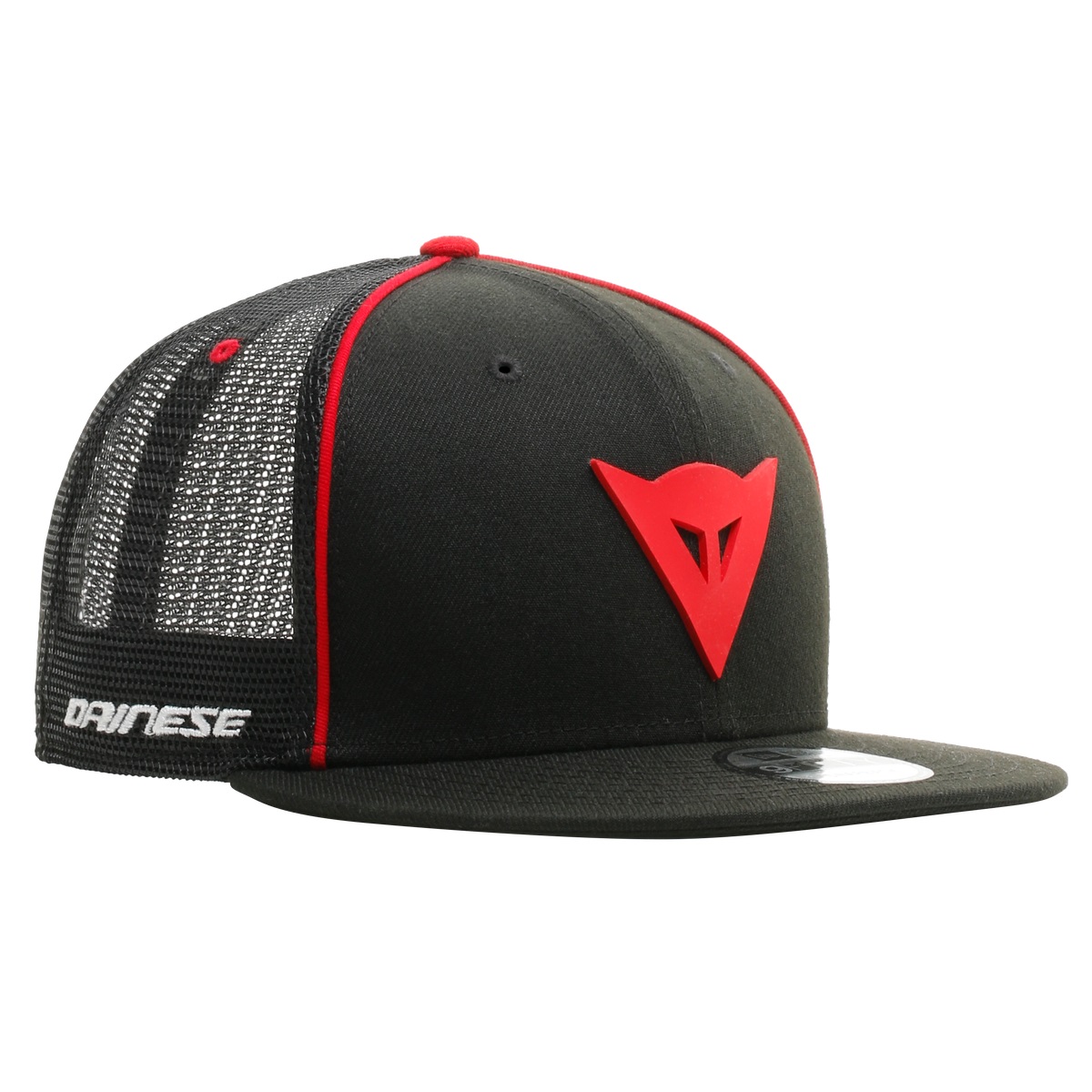 Dainese 9fifty Trucker Snapback Casquette Gris Rouge