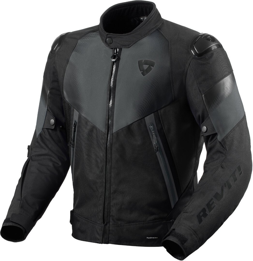 REV’IT! Control H2O Schwarz Anthrazit Motorrad Jacke Größe M