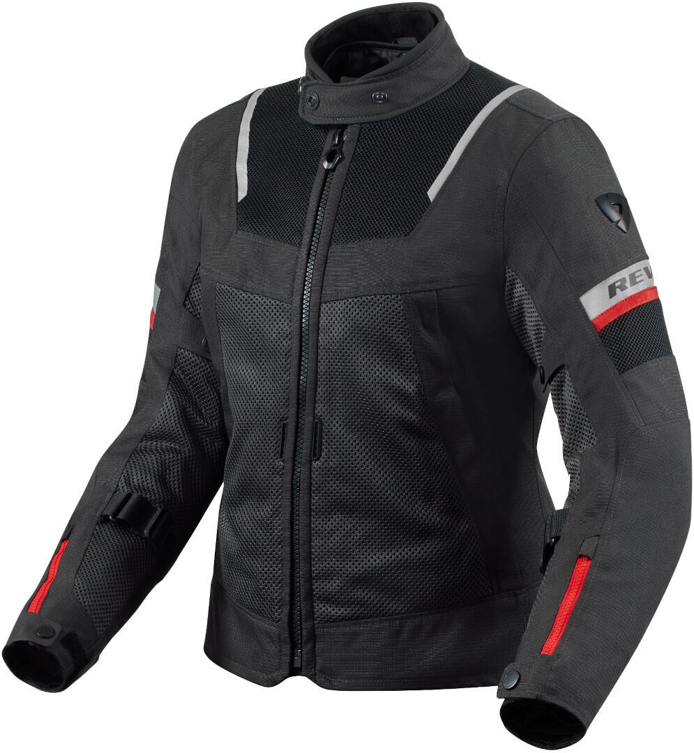 REV’IT! Tornado 4 H2O Damen Schwarz Anthrazit Motorrad Jacke Größe 36