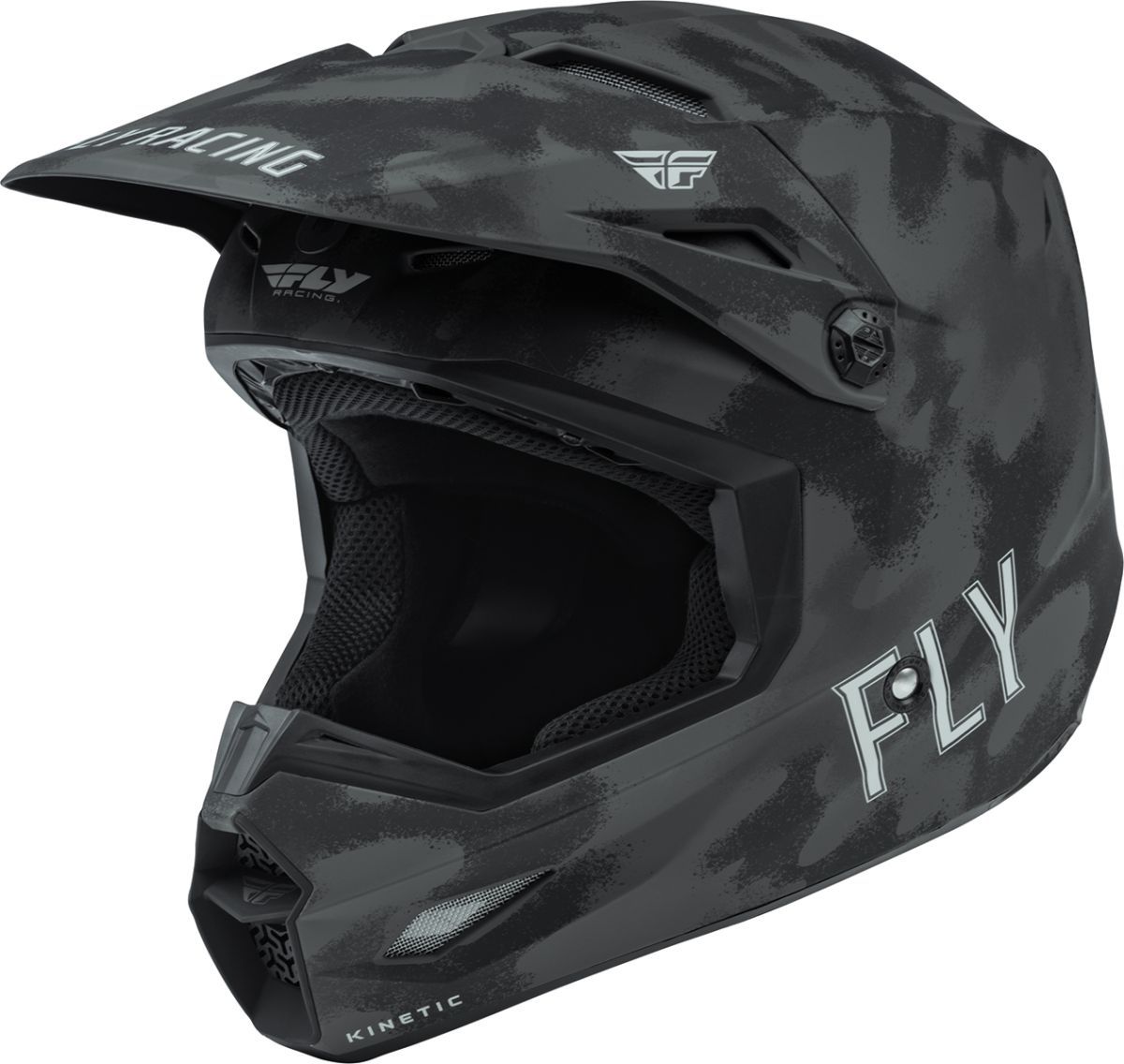 FLY Racing Kinetic S.E. Tactic Grey Camo Offroad Helmet Size XL