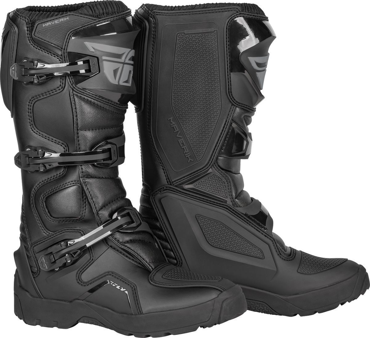 FLY Racing Maverik Enduro Schwarz Stiefel Größe 46