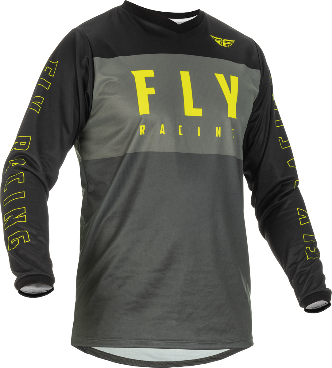 FLY Racing F-16 Jersey Grey Black Hi-Vis Size S