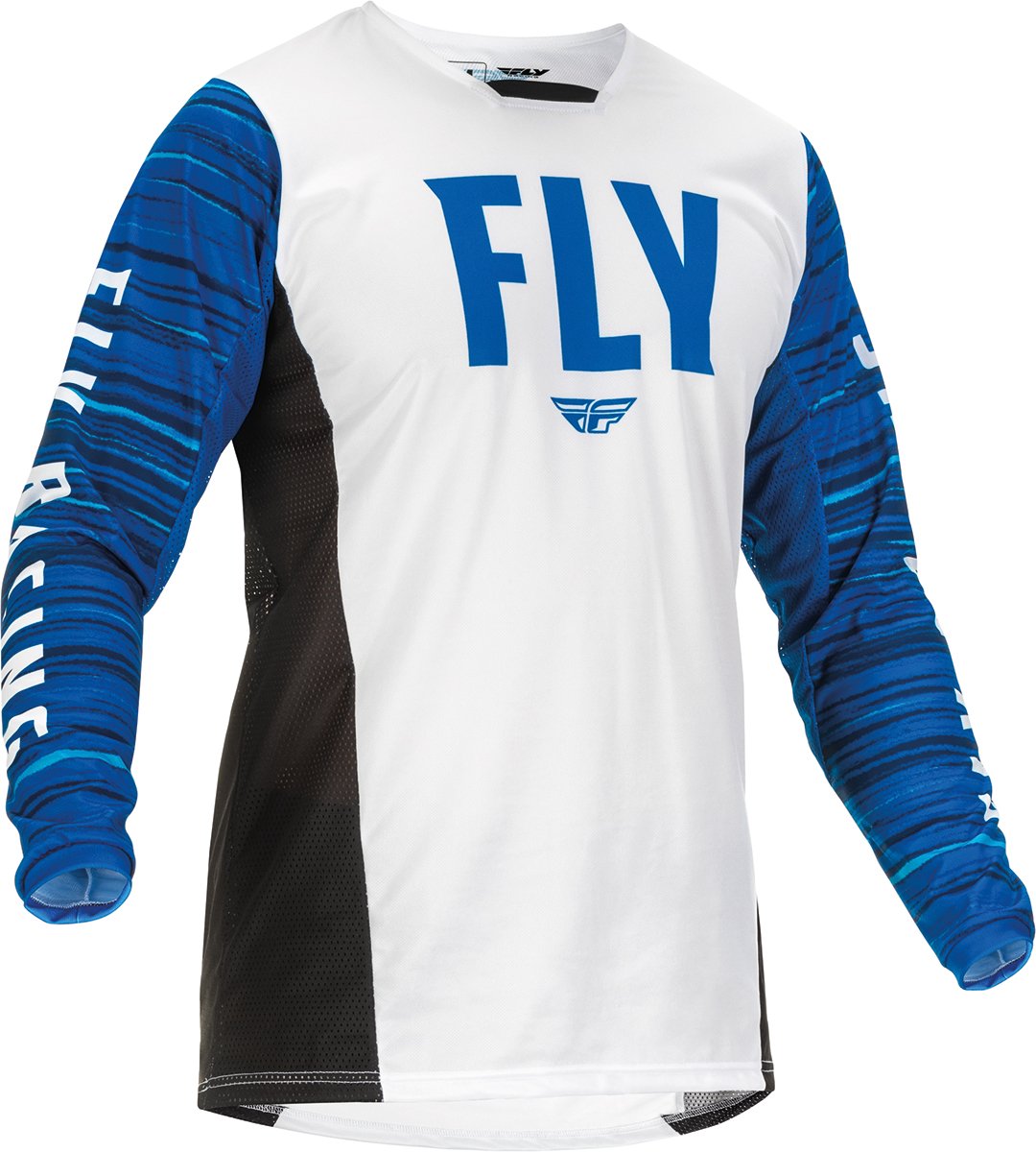 FLY Racing Kinetic Wave Jersey White Blue Size XL