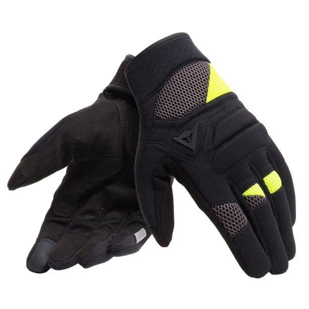 Dainese Fogal Unisex Gants De Moto Noir Jaune Fluo XS