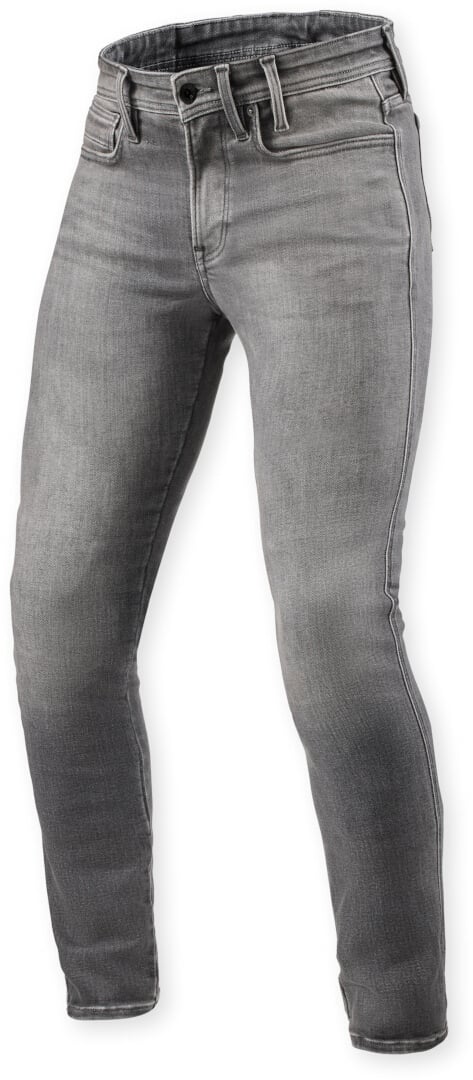 REV’IT! Piston 3 SK Medium Grau Used Motorrad Jeans Größe W31/L30