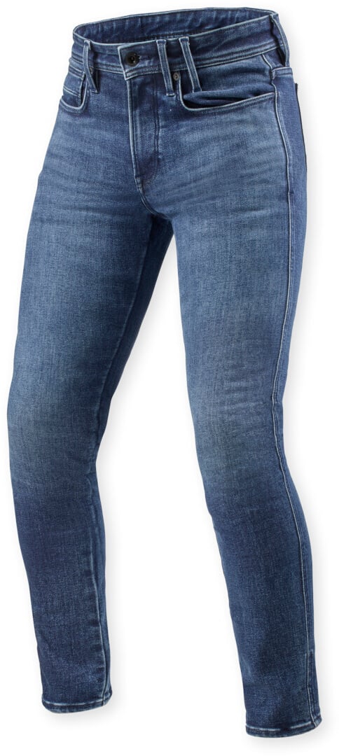 REV’IT! Piston 3 SK Medium Blau Used Motorrad Jeans Größe W34/L30