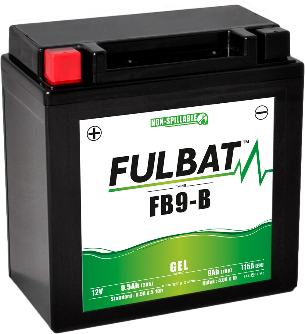 Fulbat FB9-B Gel Motorcycle Battery Size