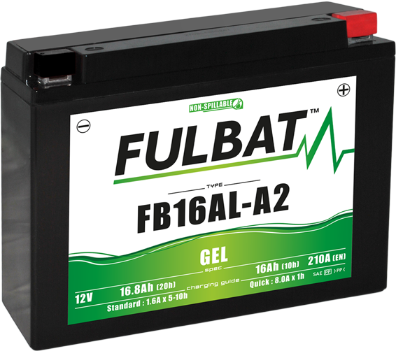 Fulbat FB16AL-A2 Batería De Gel Para De Moto