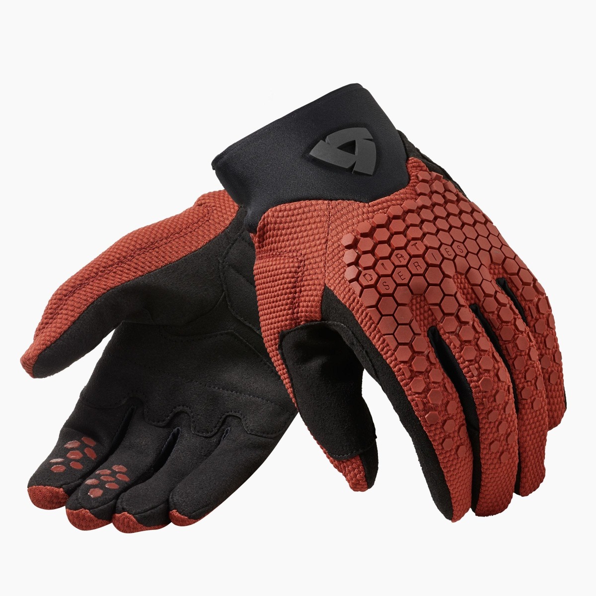 REV’IT! Massif Gants Moto Rouge Bordeaux S