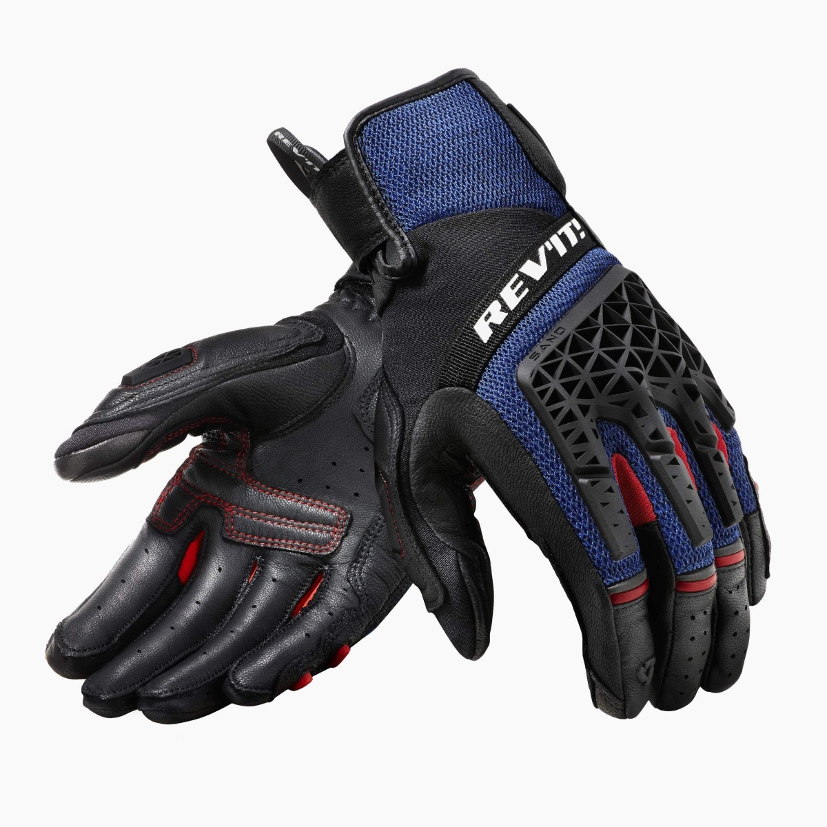 REV’IT! Sand 4 Gants Moto Noir Bleu S