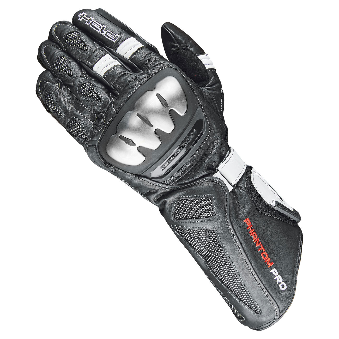 Photos - Motorcycle Gloves Held Phantom Pro Black White Long Size 9