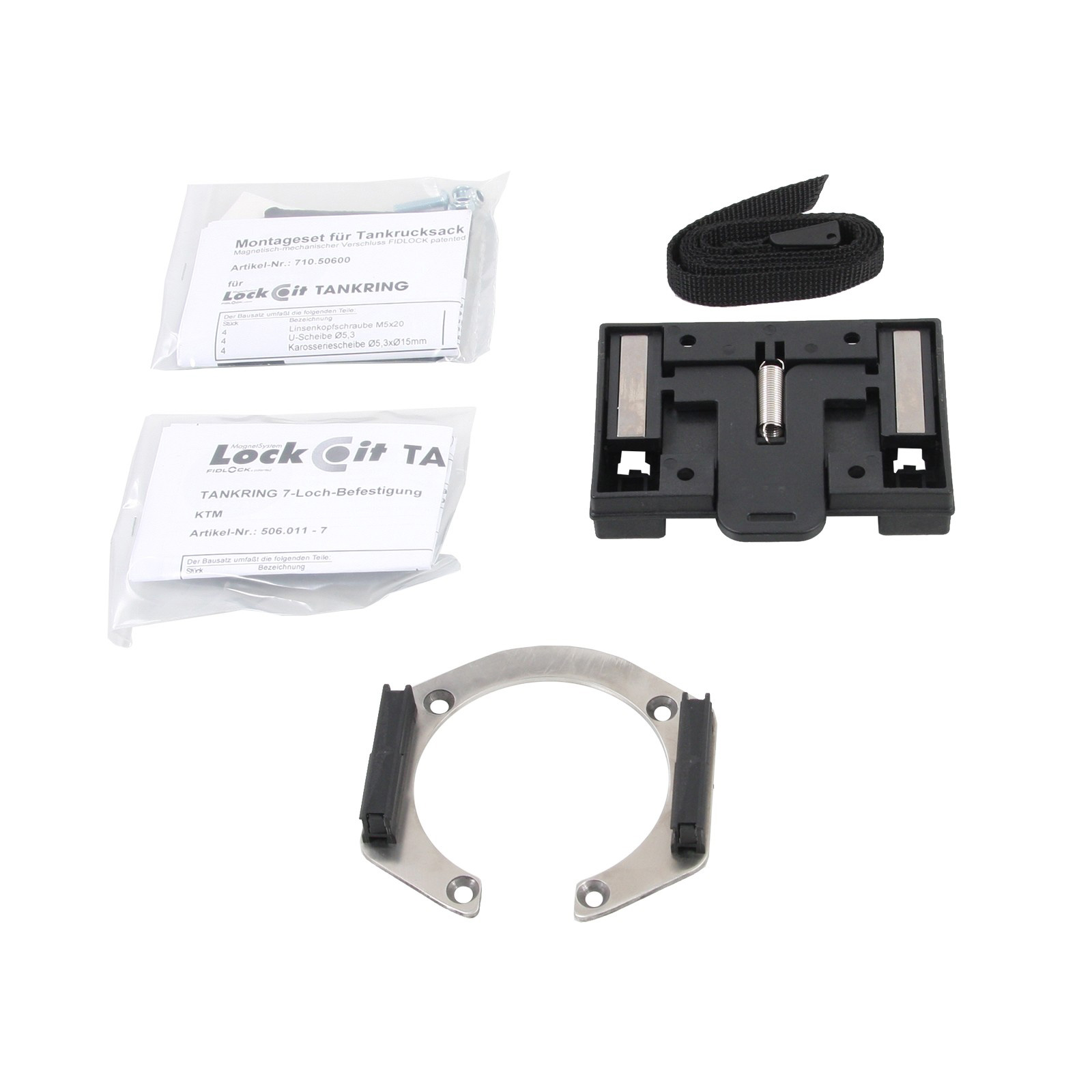 Hepco & Becker Tankring Lock-It Universal 7 Hole Mounting For Ktm Silver Size