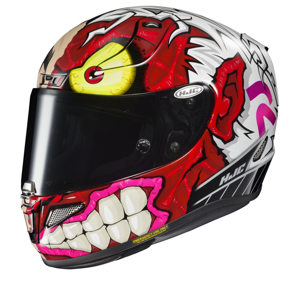 HJC RPHA 11 Two Face DC Comics White Red MC1SF Full Face Helmet Size 2XL