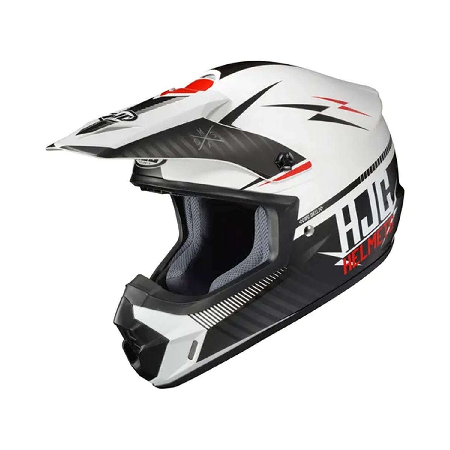 HJC CS-MX II Tweek White Black Offroad Helmet Size 2XL