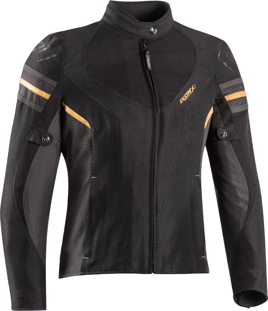 Ixon Ilana Evo Schwarz Anthrazit Gold Damen Motorrad Textiljacke Größe M