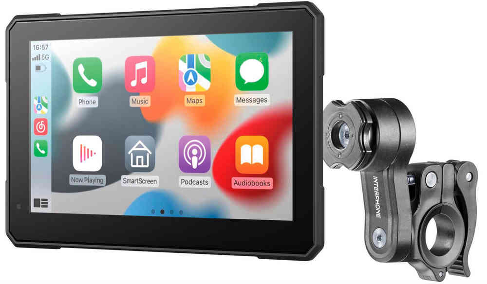 Interphone Sync70 Smart Display mit Zubehör Größe