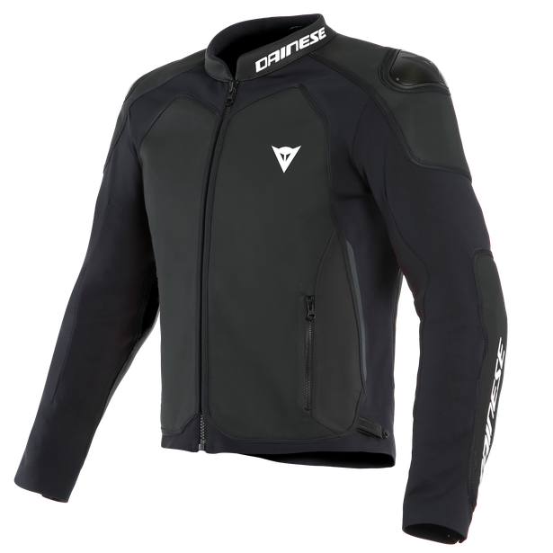 Dainese Intrepida Veste De Moto En Cuir Noir Mat 46