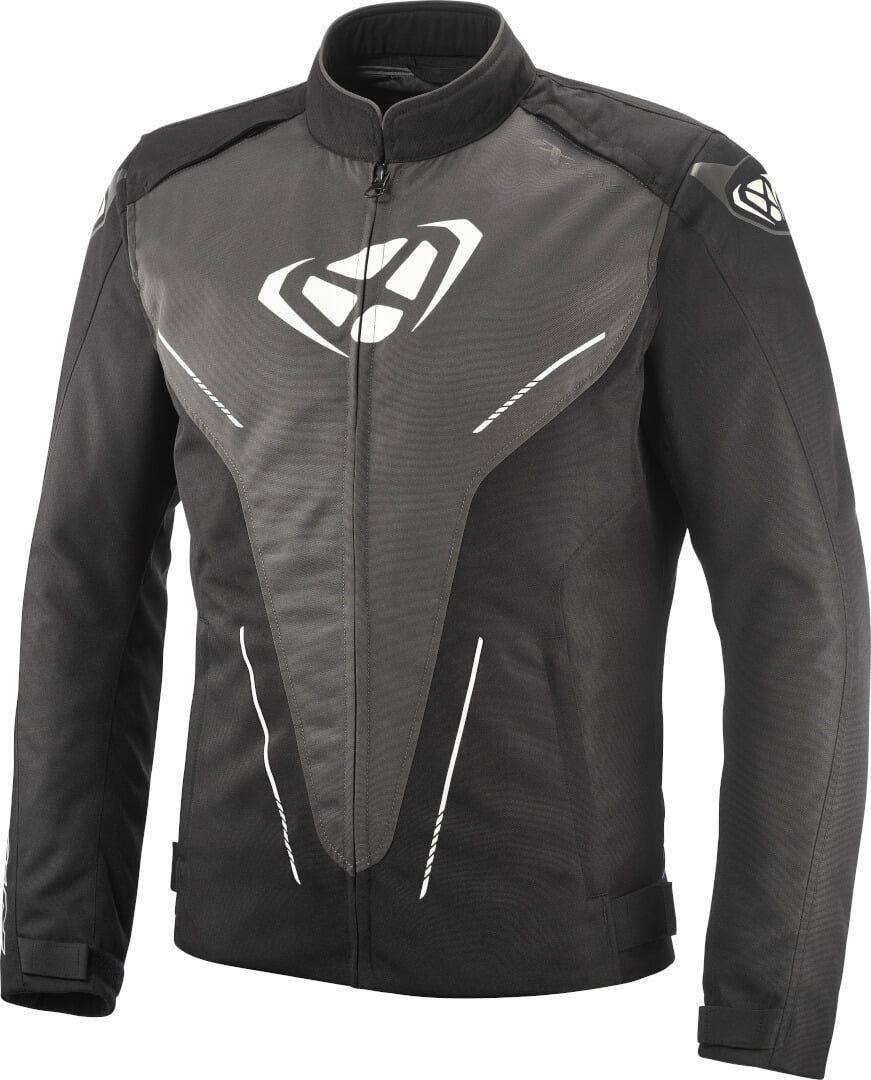 Ixon Prodigy Schwarz Anthrazit Weiß Wasserdichte Motorrad Textiljacke Größe 4XL