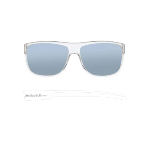 Spect Red Bull Loom Sunglasses Clear Smoke Blue Mirror Pol Size