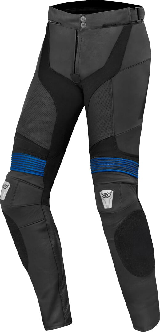 Berik Flexius Schwarz Blau Motorrad Lederhose Größe 54