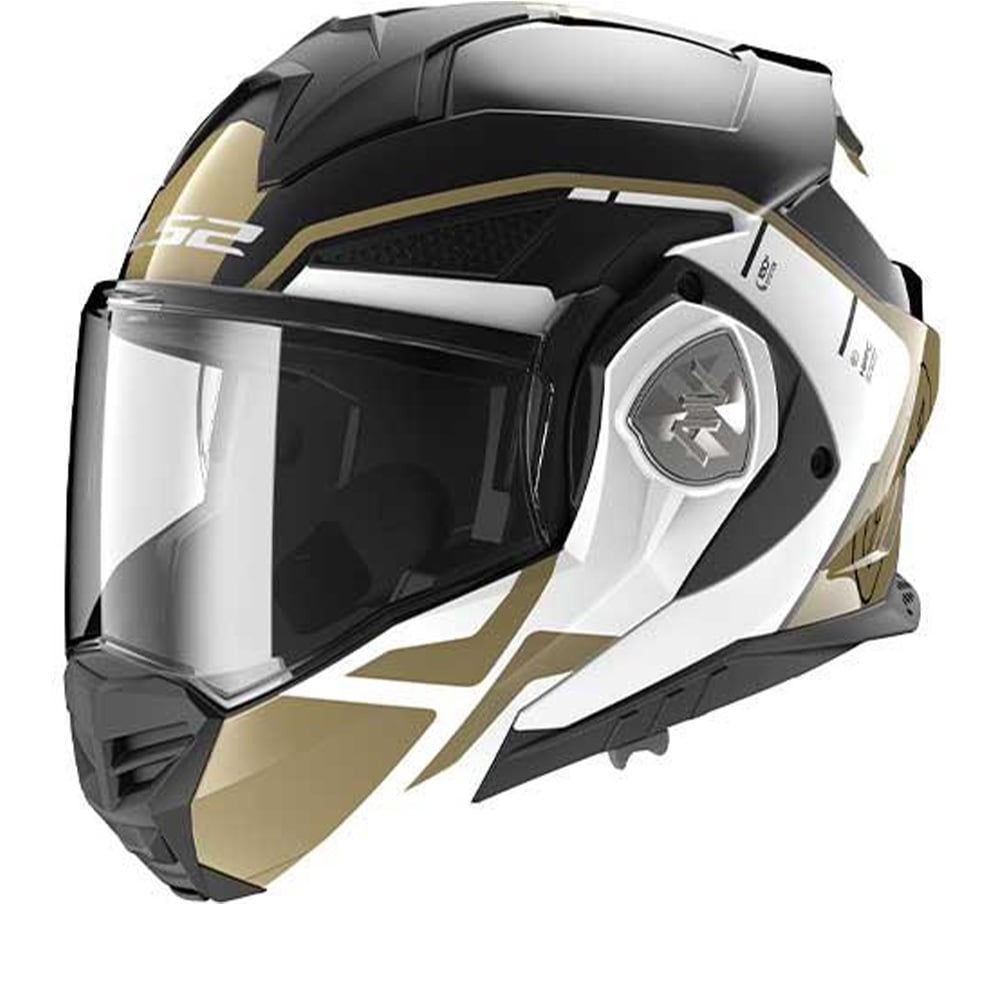 LS2 FF901 Advant X Metryk Black Gold Modular Helmet Size S